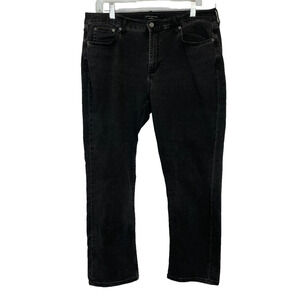 Women's 31 Banana Republic Girlfriend Black Wash Denim Cotton Blend Jeans